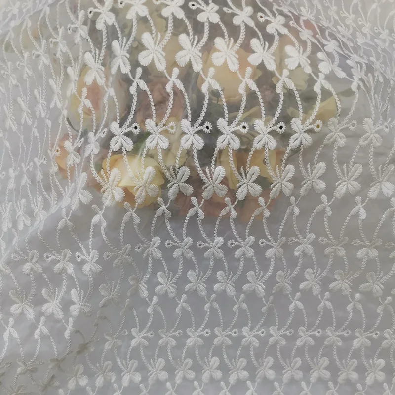 

Floral Butterfly Organza Lace Fabric Women's Dress Children's Clothing Handmade Sewing Fabric