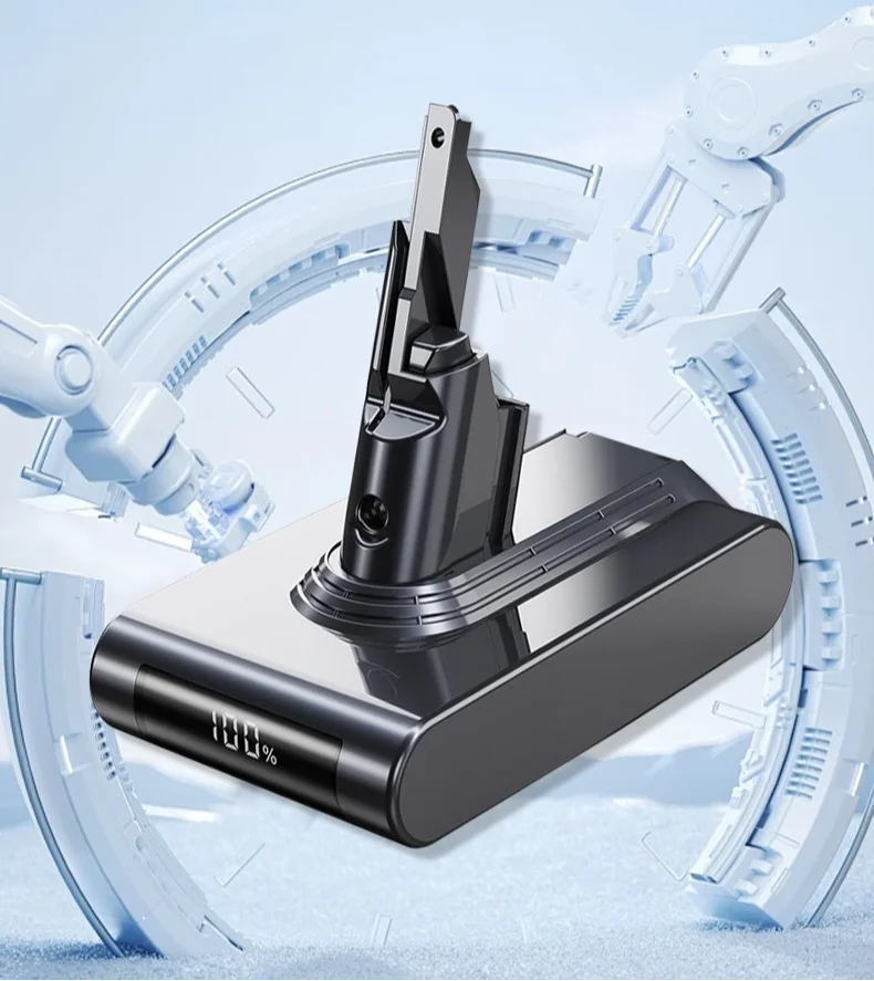 

6500mAh Replacement Battery for Dyson V6Vacuum Cleaner with Digital Display High-Capacity Li-ion Power Extended Runtime Battery