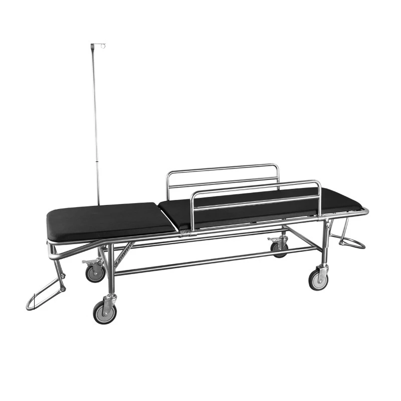 Wholesale Hospital Patient Transfer Stretcher Trolley with Mattress and Wheels