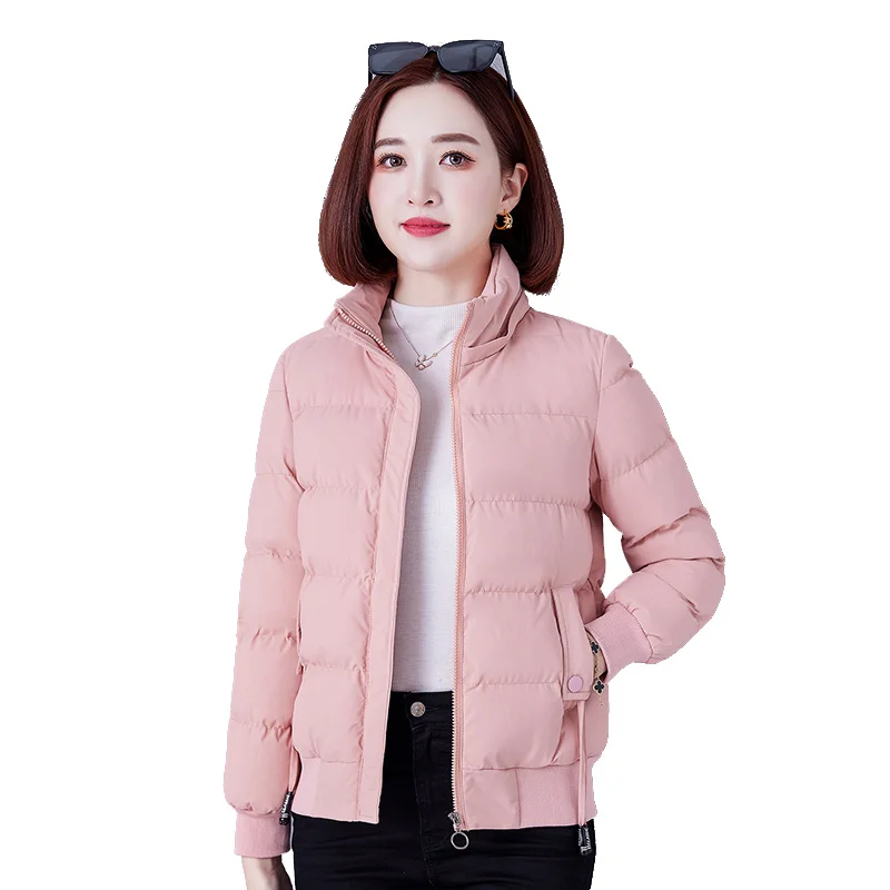 New Winter Women'S Casual Short Thickened Warm Down Cotton Jacket Female Korean Fashion Versatile Detachable Hooded Coat Lady