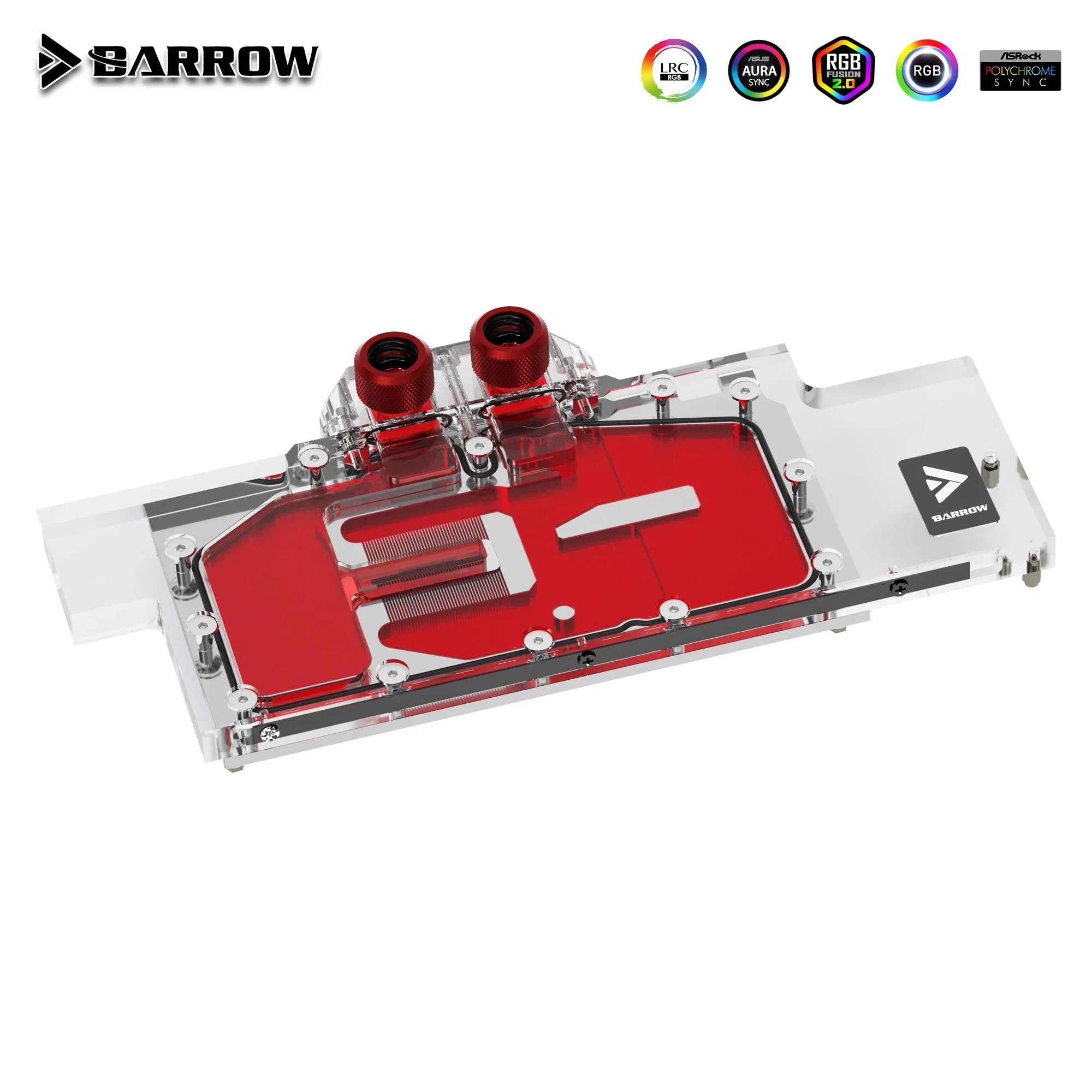 Barrow Full Coverage GPU Water Block for VGA Founder Edition NVIDIA RTX 2080Ti/2080/2070 5V ARGB 3PIN AURA SYNC BS-NVG2080T-PA