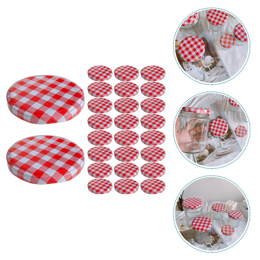 

40pcs Jar Lids Regular Wide Mouth Leak Proof Food Storage Canning Jam Covers Metal Durability Easy Clean Interchangeable