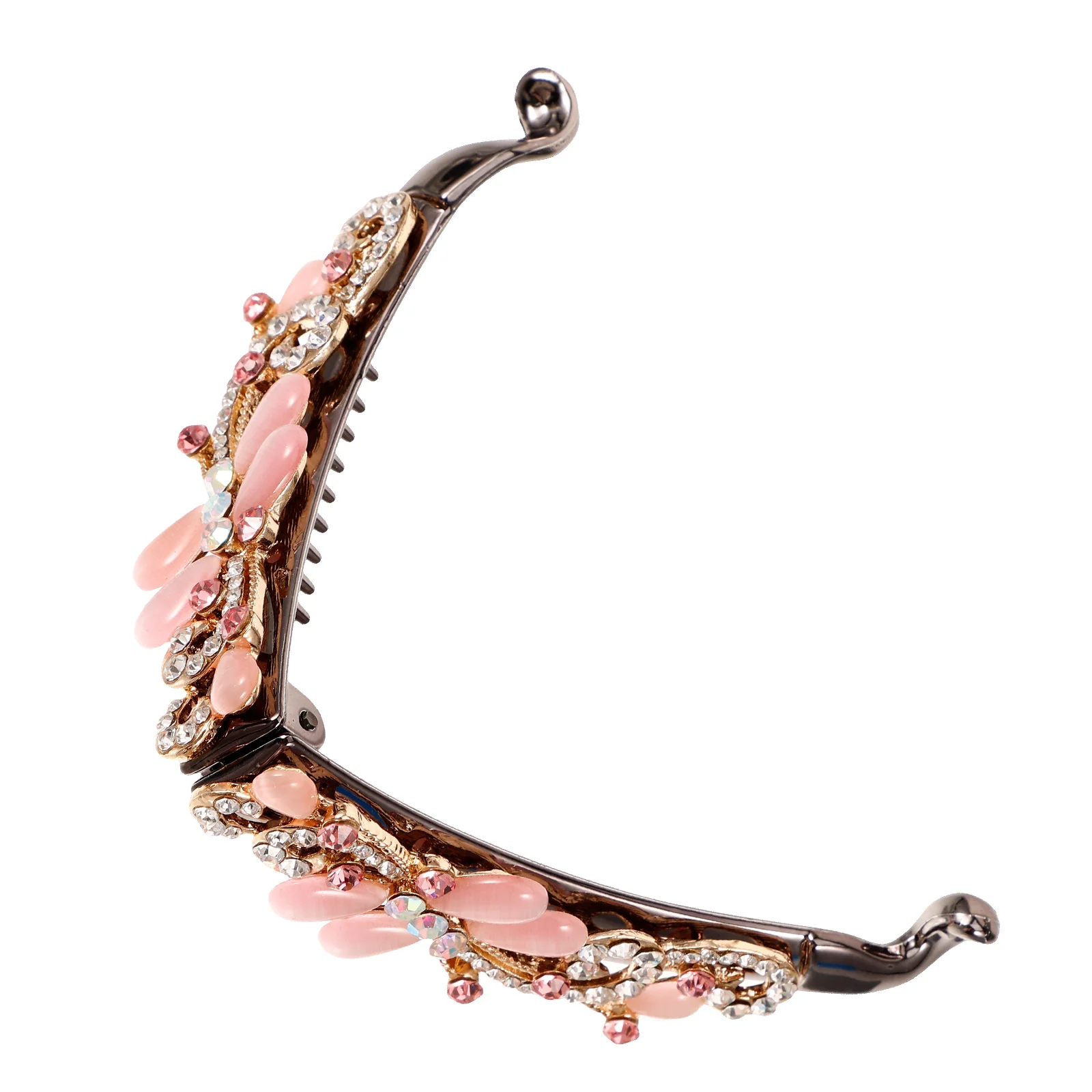 

French Clips for Hair Rhinestone Ponytail Banana Small Headgear Fine Girls Thick