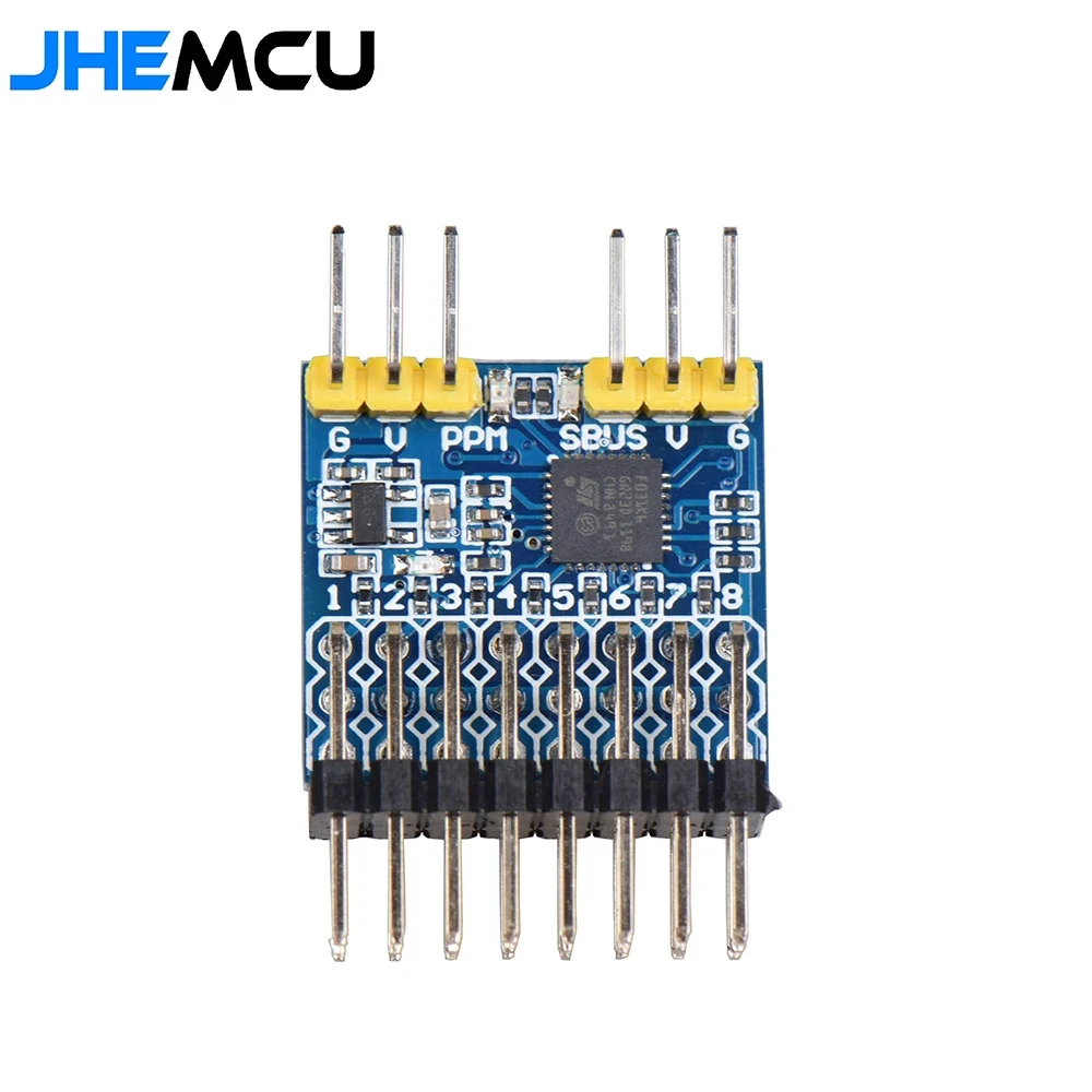 

JHEMCU 8CH PWM PPM SBUS модуль преобразования сигнала преобразователь входное напряжение 3,3-20 В для RC Airpanle Drone