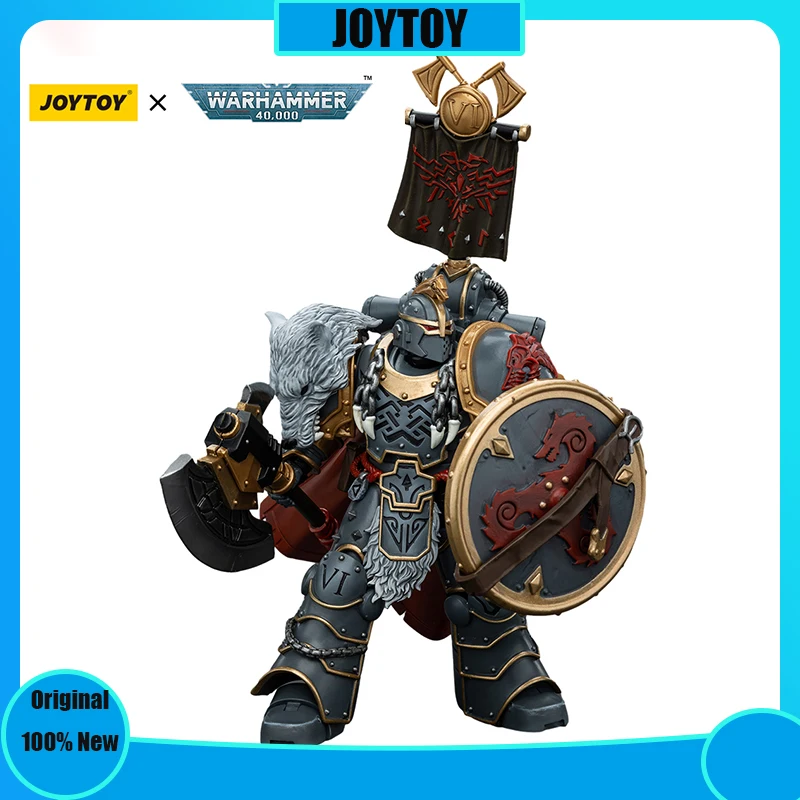 

JOYTOY Warhammer 1/18 фигурки космических волков Легион плаор с мощным топором и боевым щитком модель игрушки экшн-Фигурки Рождественский подарок