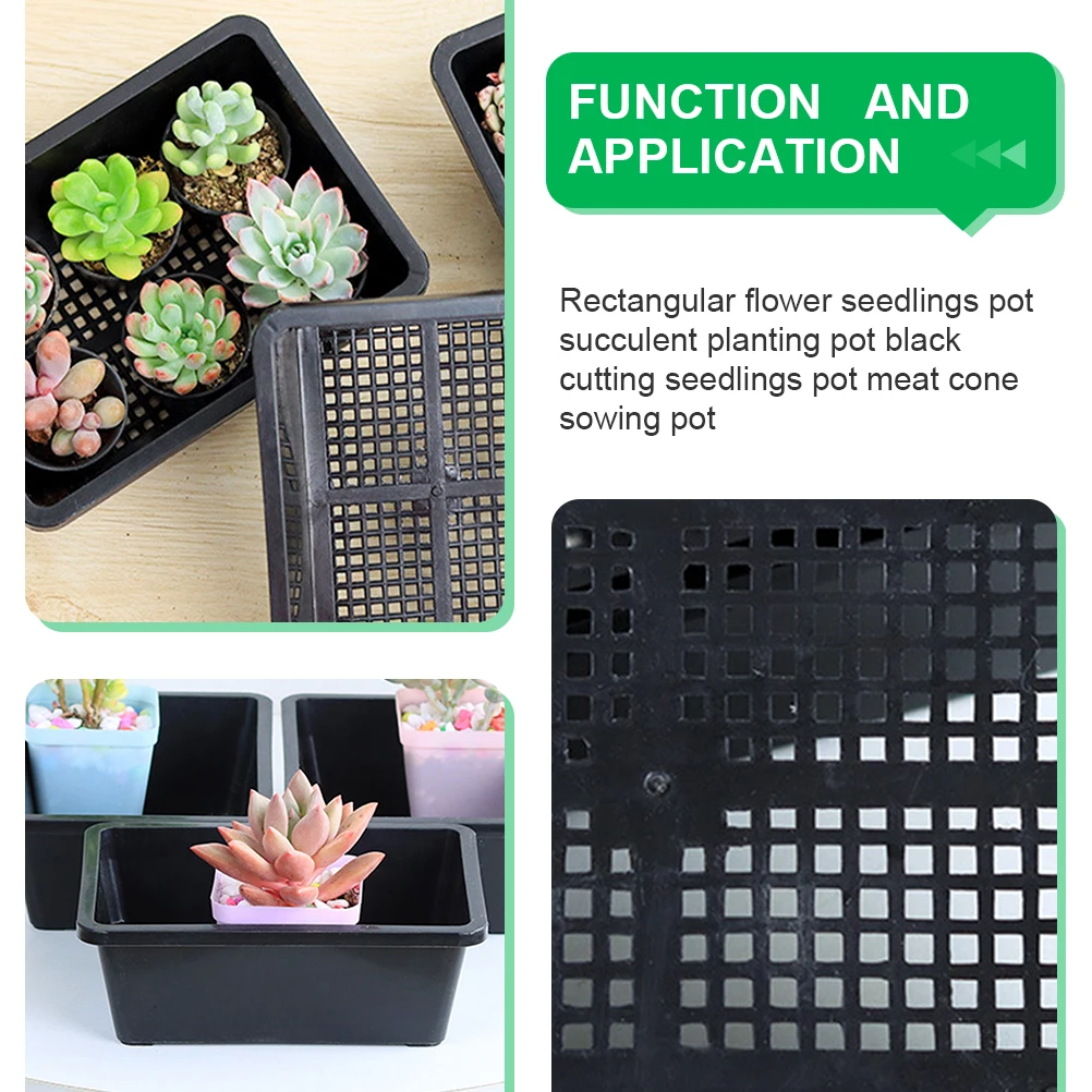 

10 шт. поднос для рассады полипропиленовый материал компактный дизайн поднос для разведения растений проращивание детская тарелка украшение сада