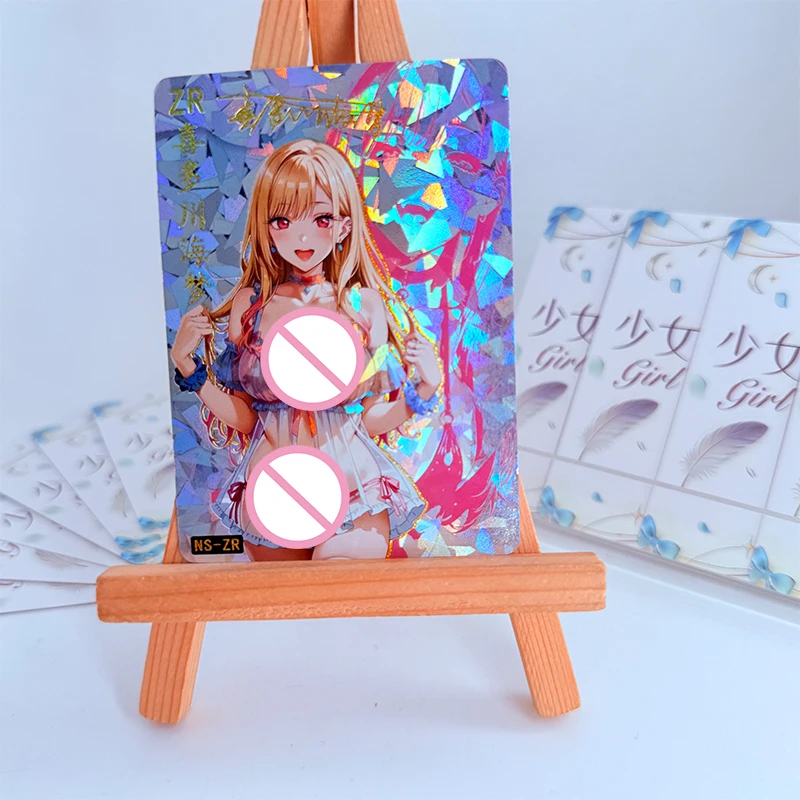 Anime Goddess Story Diy Color Flash Cards Emilia Kitagawa Marin Collection Cards Christmas Birthday Gifts Children's Toys - view 4
