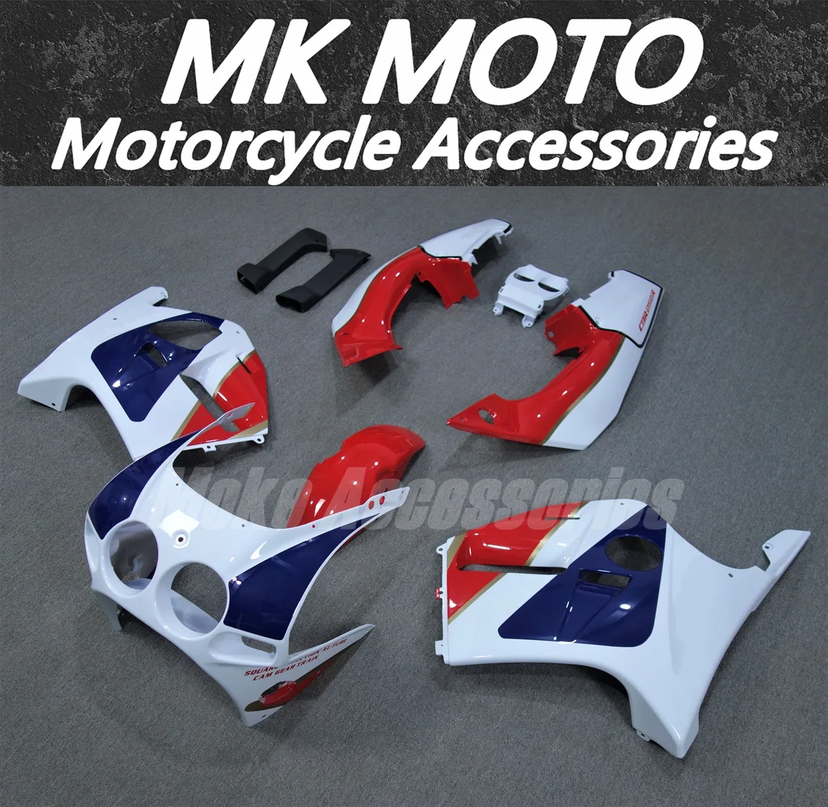 

Moke moto Fairings Kit Fit For CBR250R 1988 1989 MC19 Bodywork Set High Quality ABS Injection Blue White Red