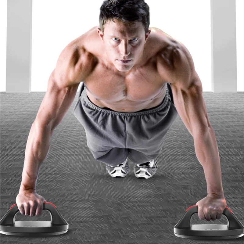 2pcs Round-Shaped Push-Ups Stands Hand Grip Chest Training Body Building Workout Gym Exercise Fitness Equipment Push Up Rack