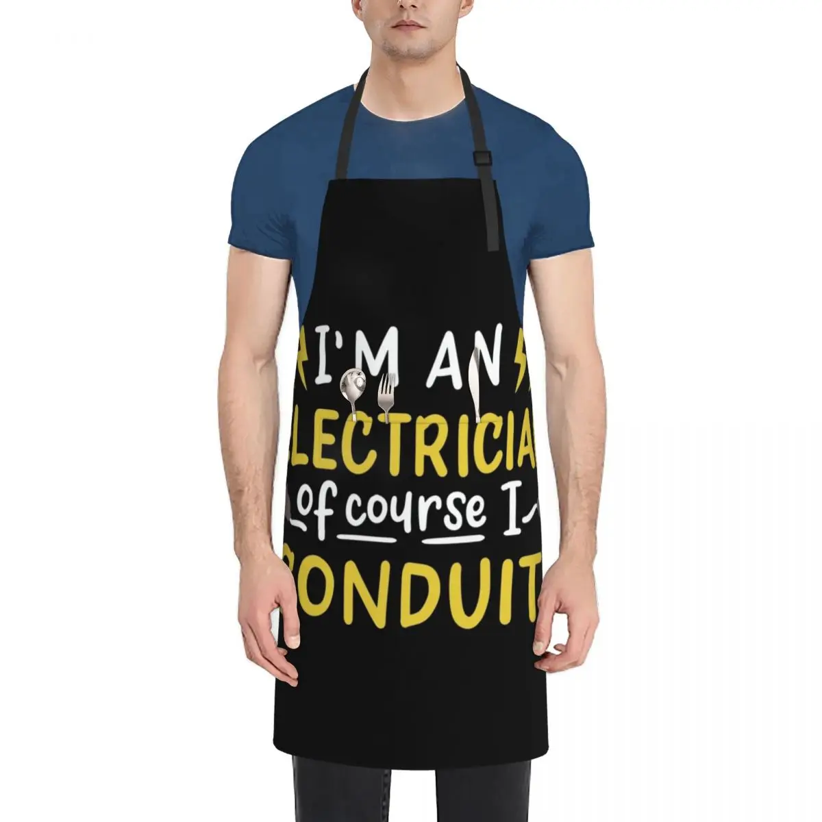 

I'm An Electrician Of Course I Conduit Electrical Engineer Apron carpenter christmas kitchen cloths Chef jacket men Apron