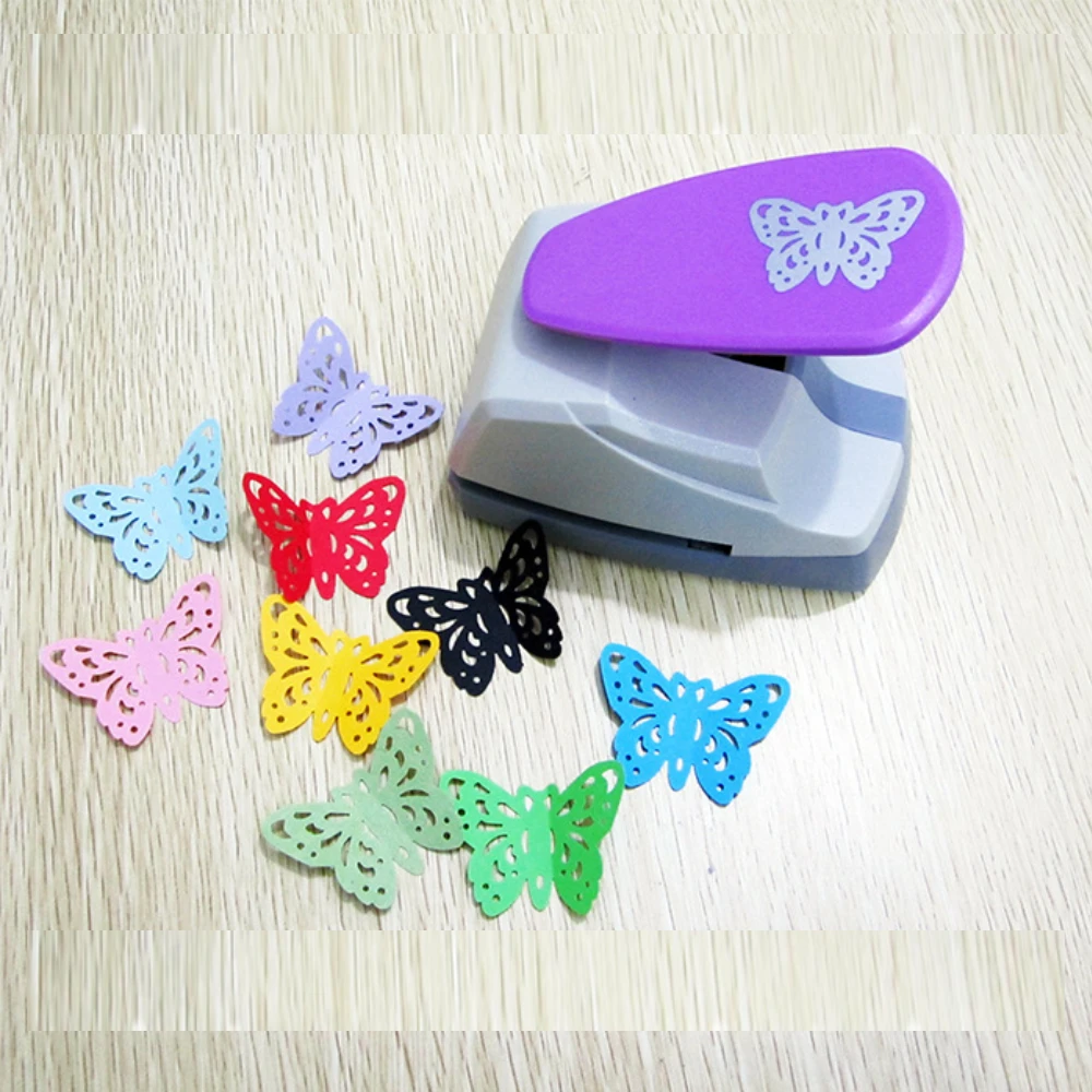 DIY Paper Cutting Butterfly Hole Punch Handmade Cutter Card 3D Shape Plate Punch ABS Plastic Kid Hole Punch Children
