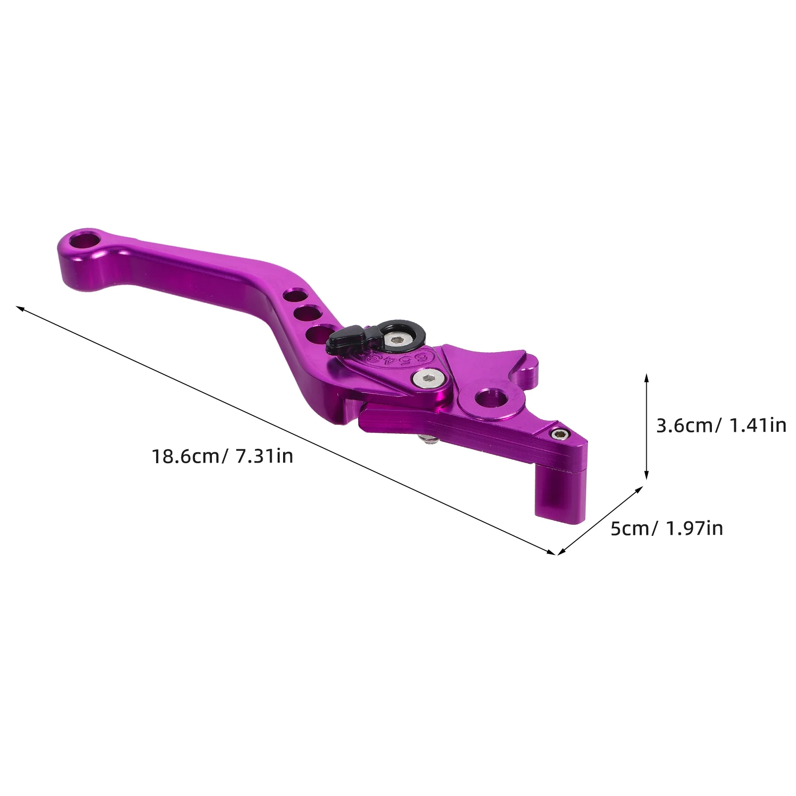 2 Pcs Motorcycle Brake Handle Tension Rod Lever Purple Aluminum Alloy Handlebar