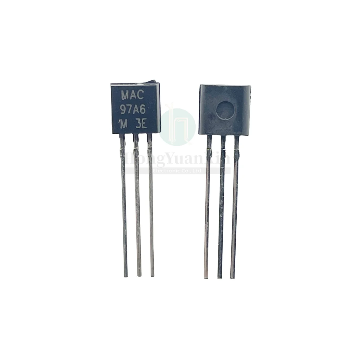 10PCS/ MAC97A6 bidirectional thyristor thyristor transistor 97A6 straight plug TO-92