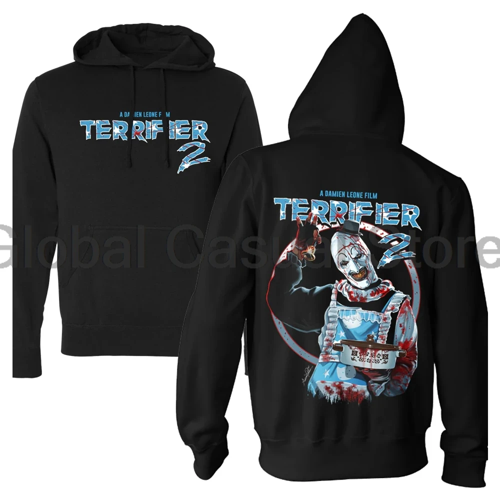 Terrifier 3 Merch Hoodie 2024 Horror Movie Halloween Cosplay Long Sleeve Streetwear Women Men Sweatshirts 3D Clothes