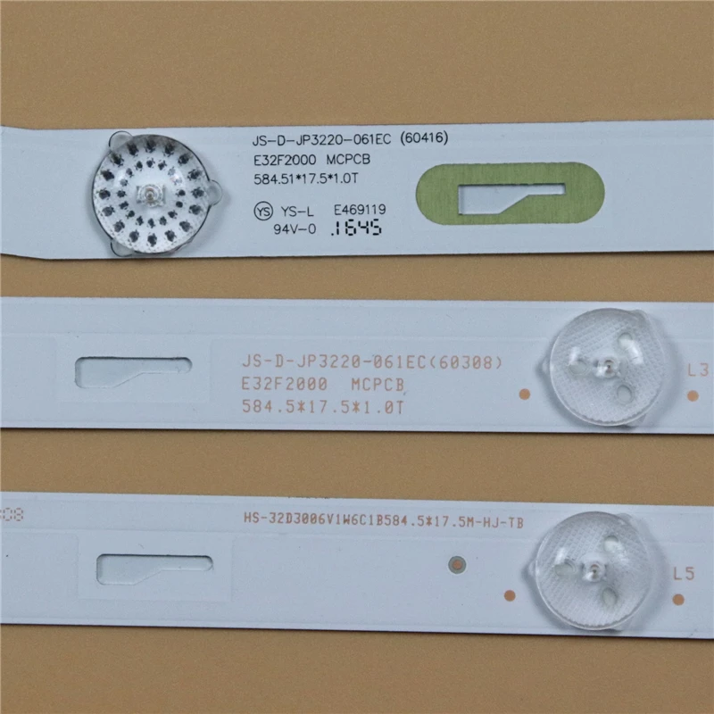2PCS/Set LED TV Bands Bar JS-D-JP3220-061EC Backlight Strip For AKAI CTV3226 T Smart Curved AKTV3214 T Kits Array MS-L1084 V1