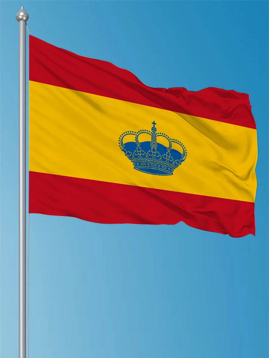 Spain Spanish Yacht Ensign Flag 60X90CM 90X150cm High-Quality Durable Official Flag for Yachts