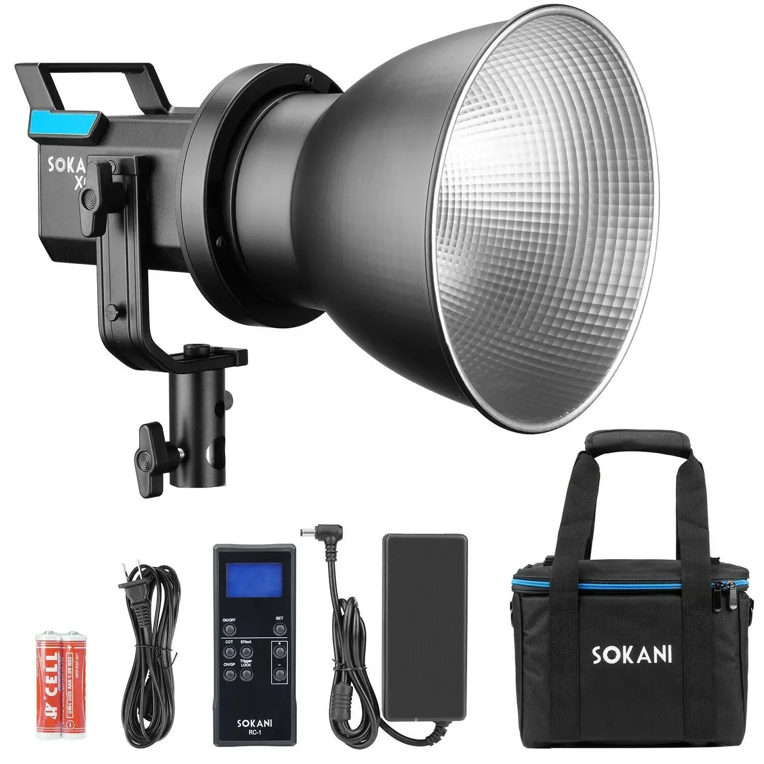 Sokani X60 80W LED Video Light 5600K Daylight Outdoor Photography lights with Bowens Mount 2.4G Remote Controller