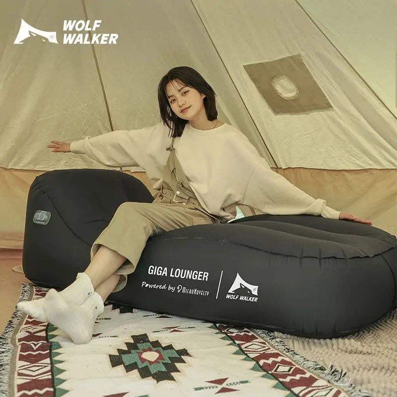 

Youpin WOLF WALKER Outdoor Automatic Portable Lazy Inflatable Sofa Chair Bed Office Lunch Break Beach Camping Inflatable Bed