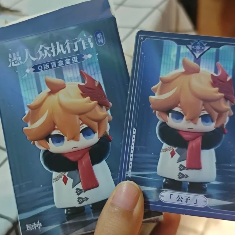 Suplay Genshin Impact Fatui Harbingers Series Q-versie Action Figure Collectible Blind Box Mini-speelgoed voor kinderen Cadeau