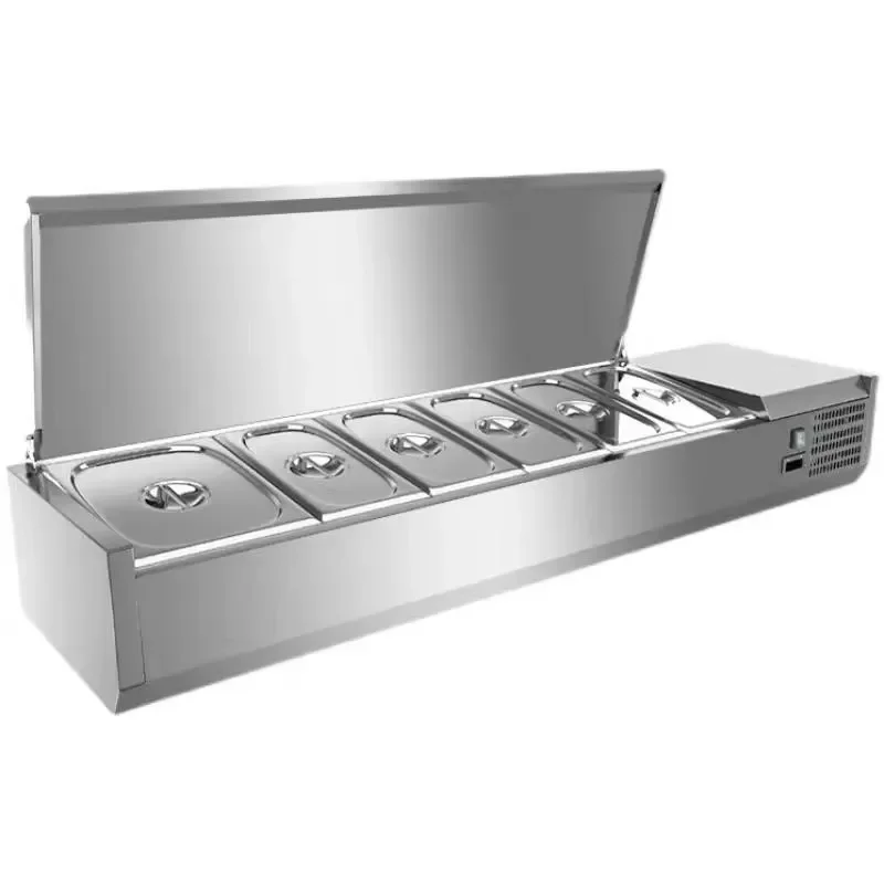 Supermarket Salad Equipment Display showcase Refrigerators Commercial Countertop Salad bar Refrigerator Sale