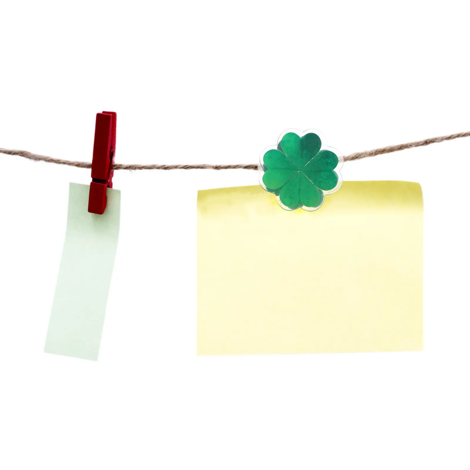 25Pcs Four-Leaf Clover Paper Clips Acrylic Binder Clips Cute Decorative Office School Paper Organizer Accessories St Patrick's