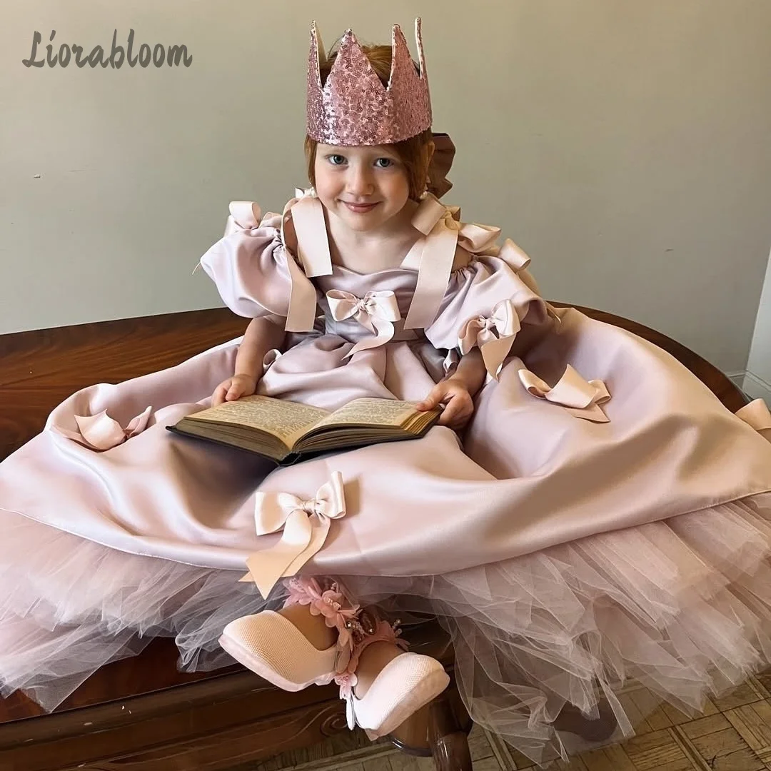 Customized Flower Girl DressSculptural Designer Gown Formal Princess Dress Wedding Party Attire свадебное платье
