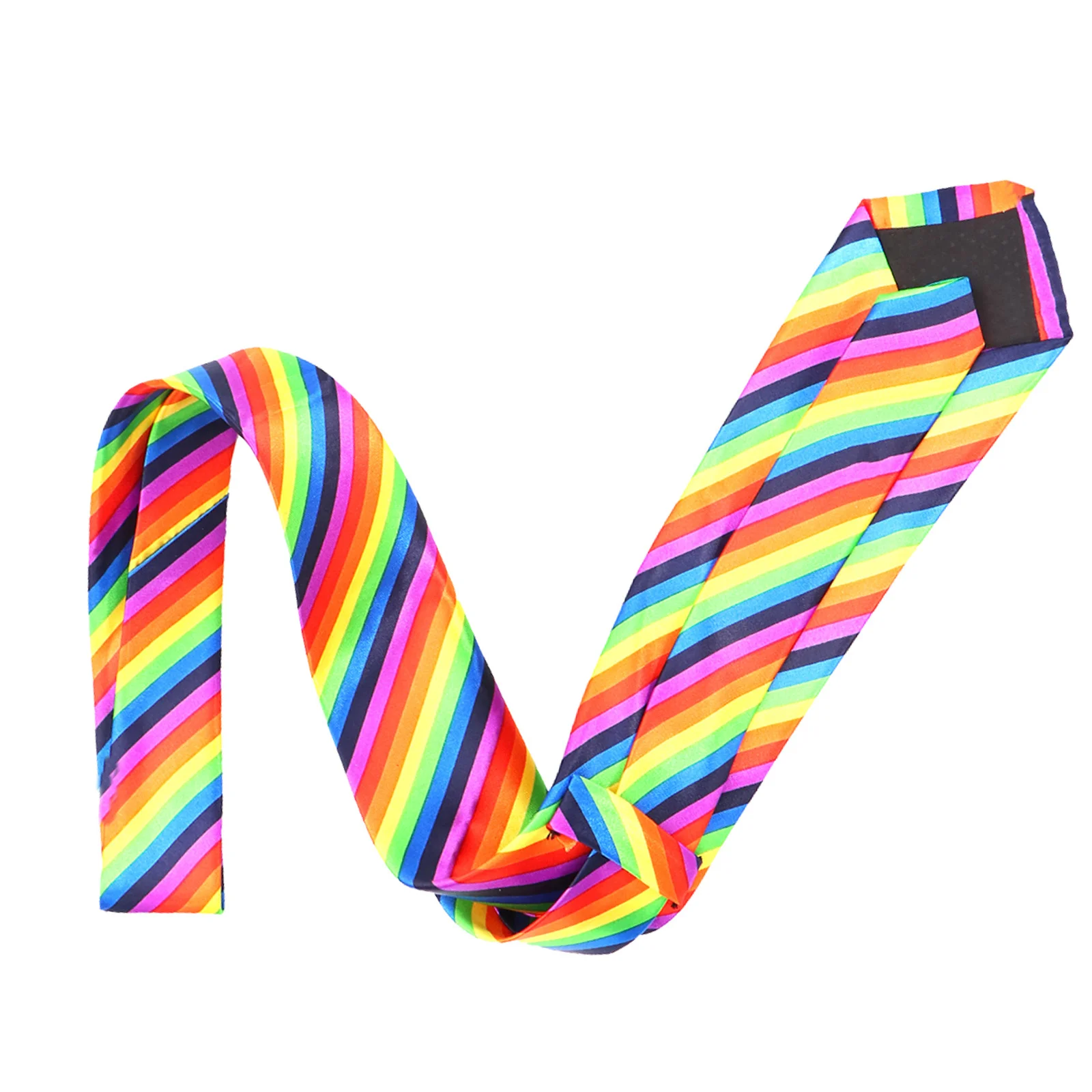 

1Pcs Rainbow Printing Tie 5cm Width Durable Necktie Casual Costume Props Funny Party Festival Accessory Necktie