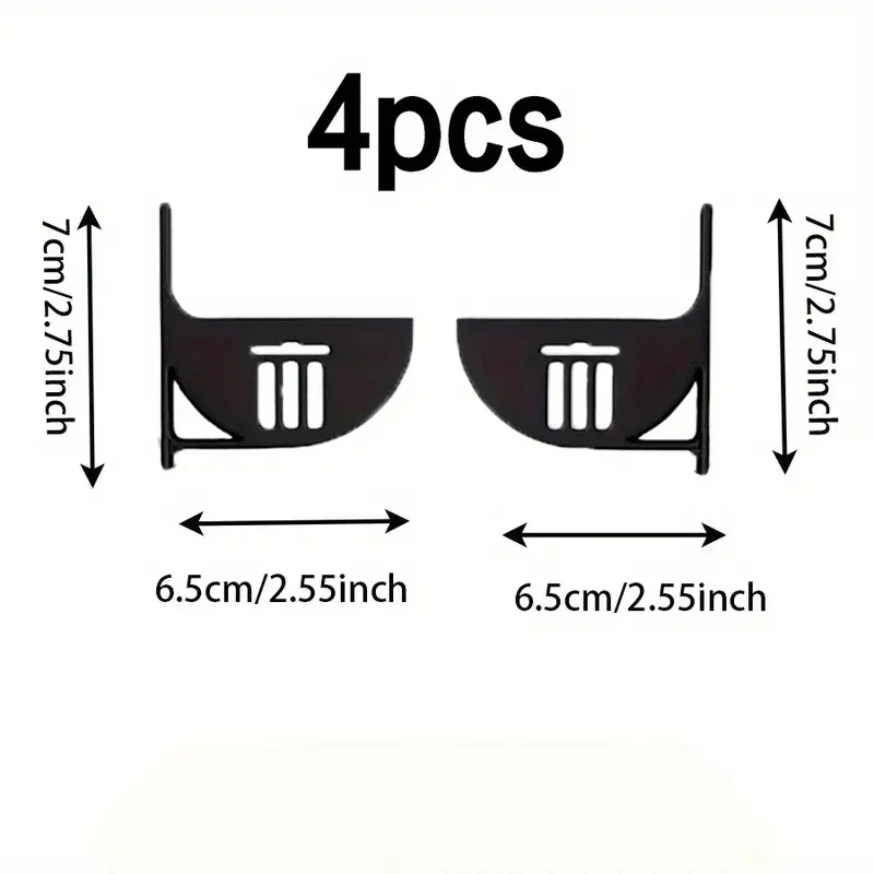 4 Pcs/set No-drill Kitchen Storage Racks Multi-functional Plastic Organizers For Placing Umbrellas Trash Bags Kitchen Storage