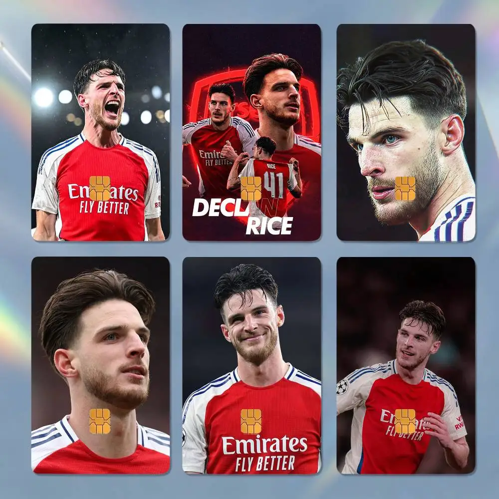 

Football Star D-Declan Rice HD Waterproof Card Skins Protective Stickers for Credit Bank Game Cards