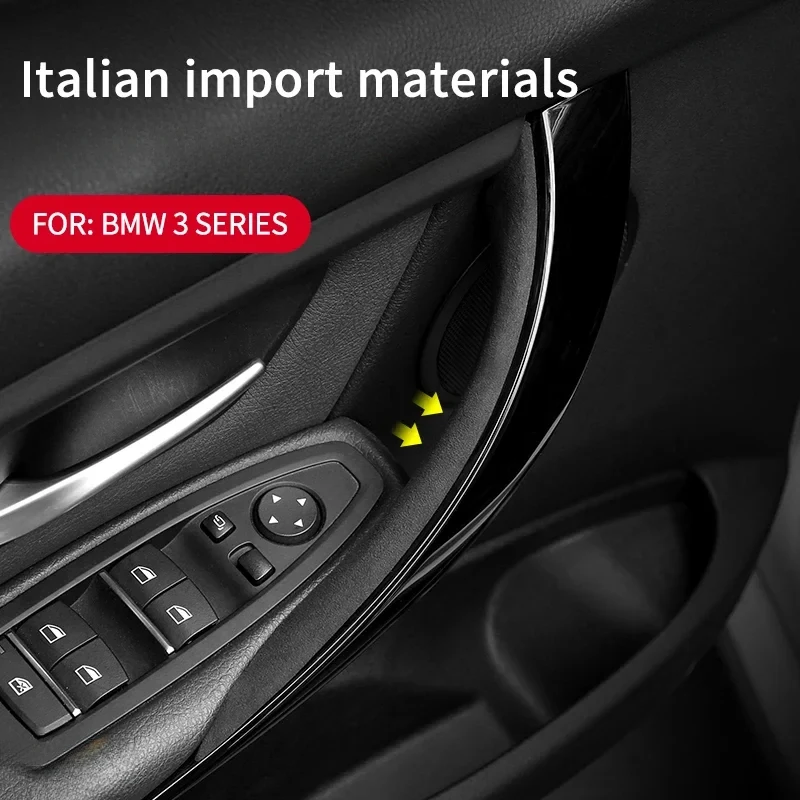 Alcan tara Interior Accessories Door Panel Pull Trim Car Inner Handle Cover Left Right For BMW 3 Series 4 Series 3GT 2013-2019