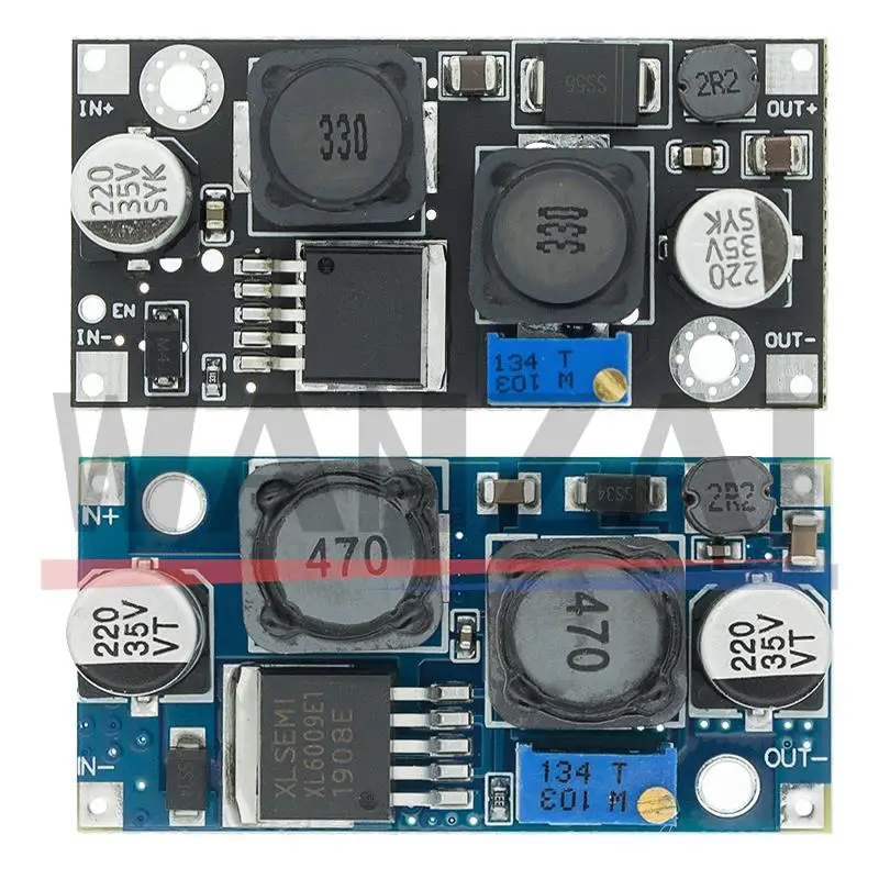 

XL6019 (XL6009 Upgrade) Automatic Step-up Step-down Dc-Dc Adjustable Converter Power Supply Module 20W 5-32V to 1.3-35V