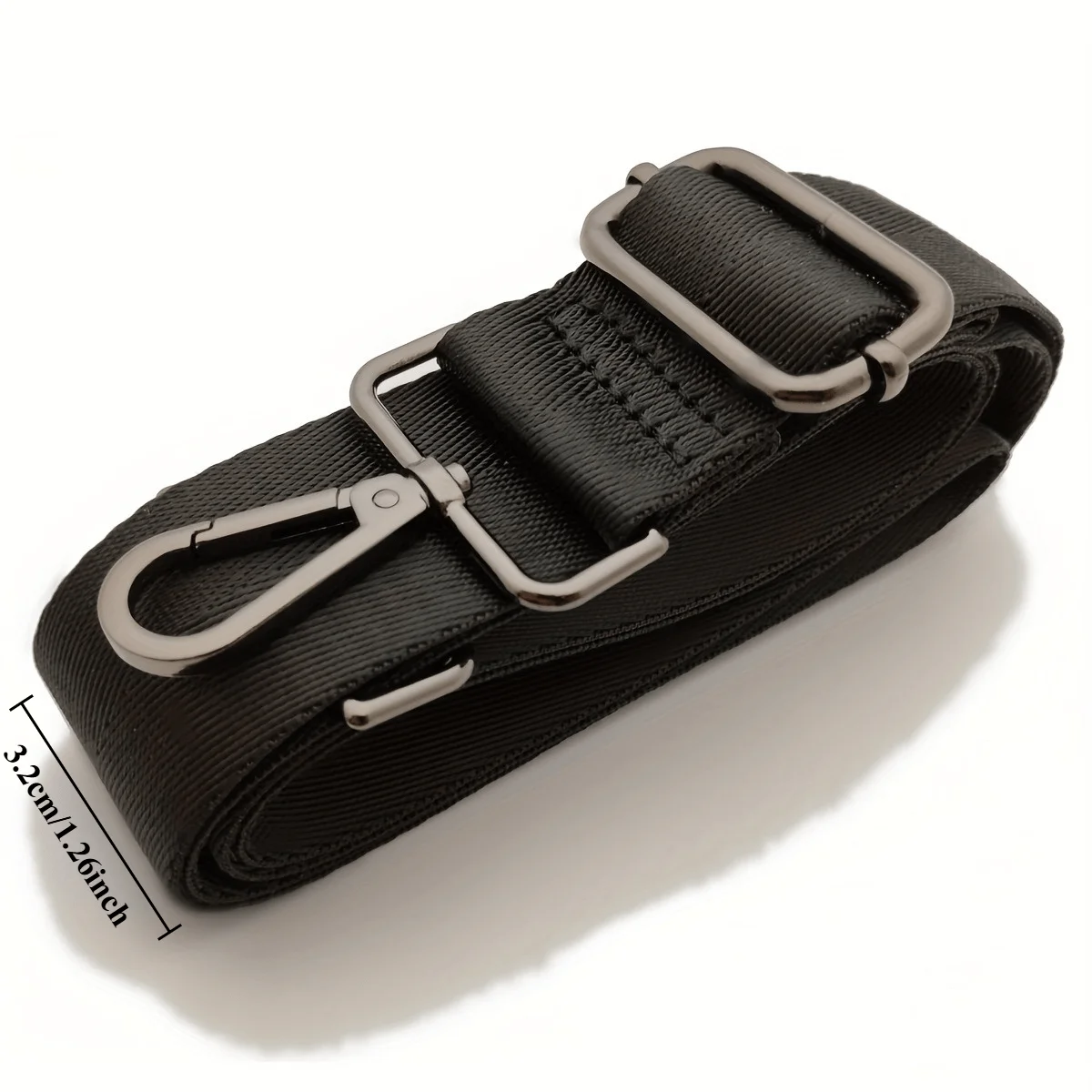 2pcs [Multi-Layer Durable Nylon Strap] Durable Nylon Bag Strap with Metal Buckles - Versatile
