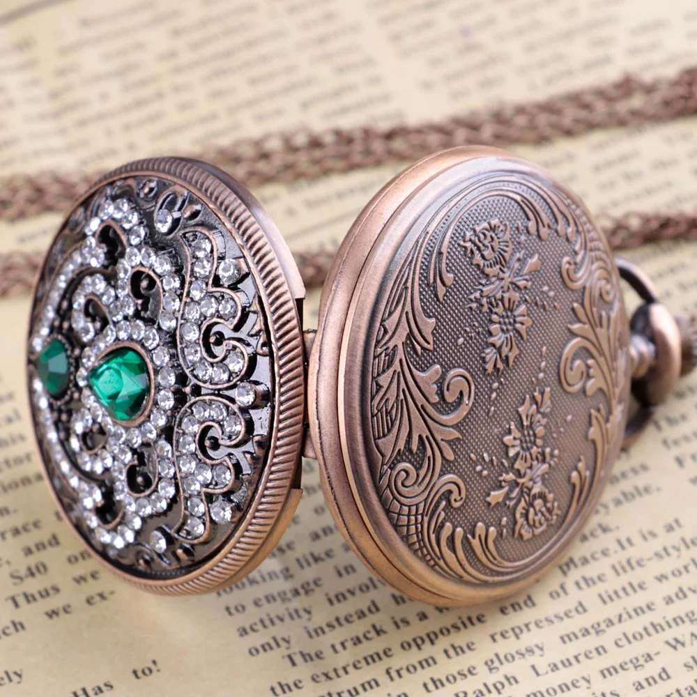 Women Arab Numerals Clock Quartz Pocket Watch High Quality Retro Pocket Watch Necklace Pendant Women Gift reloj de bolsillo