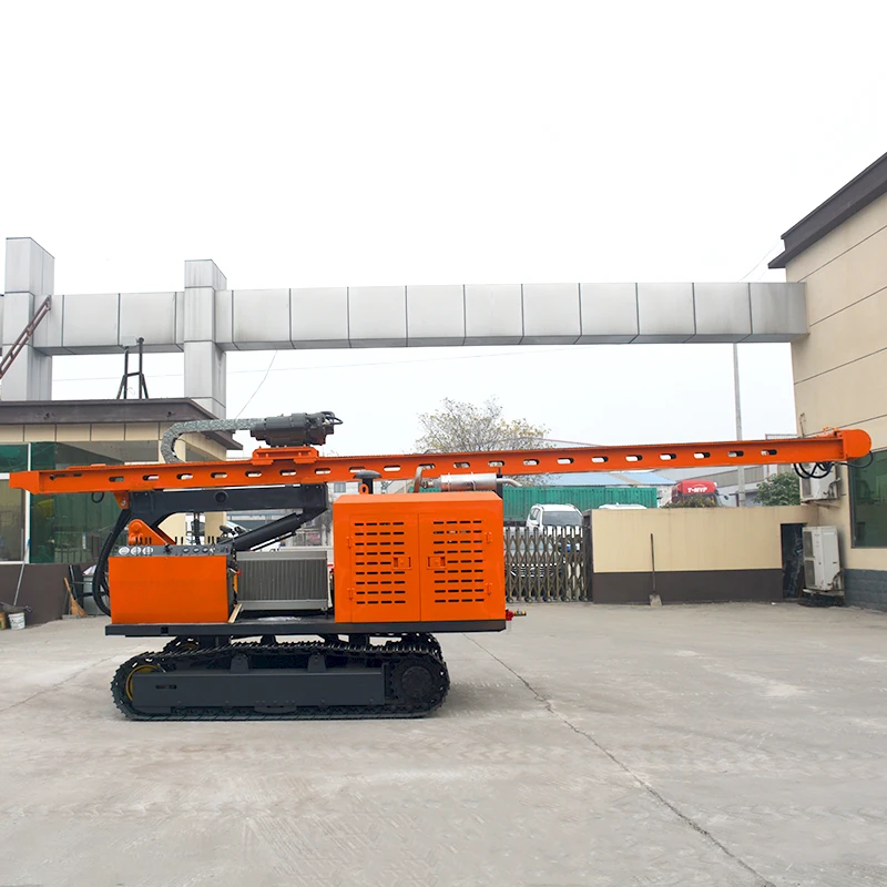 Compact Photovoltaic Spiral Screw Pile Driver High Efficiency Hydraulic System for Limited Space Projects Martillo Pilotes