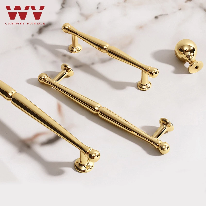 

WV Modern Closet Zinc Alloy Black Gold Kitchen Cabinet Handles and Knobs Drawer Handles Wardrobe Door Pulls Furniture Hardware