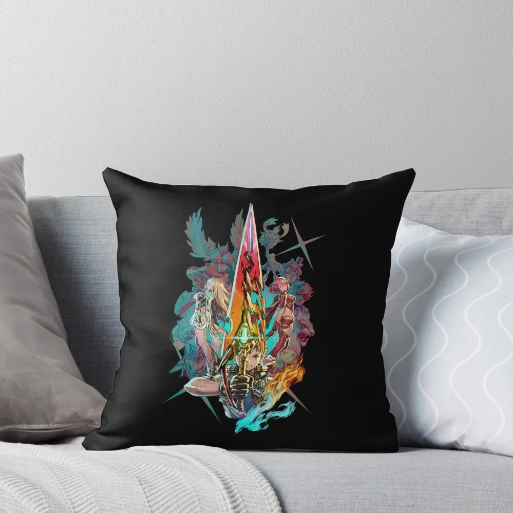 

Xenoblade Chronicles 2 - Team Throw Pillow Custom Cushion Photo Sofas Covers pillow