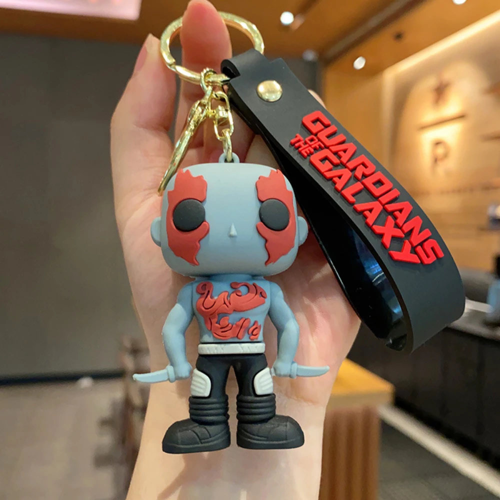 New Disney Marvel Guardians of The Galaxy Groot Rocket Raccoon Keychain for Women Men Fans