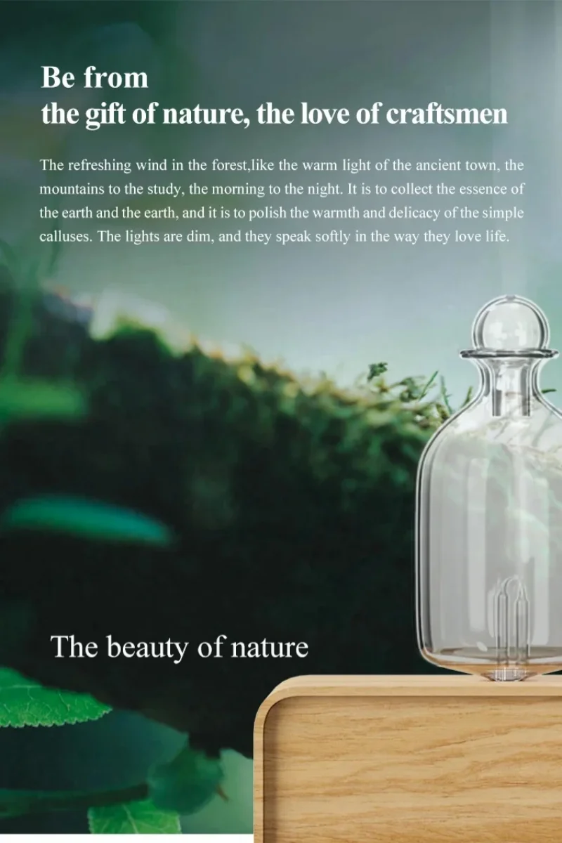 Essential Oil Diffuser Waterless Operated Aromatherapy Diffuser for Home Office Wood and Glass Aroma Diffuser Scent Machine image 6