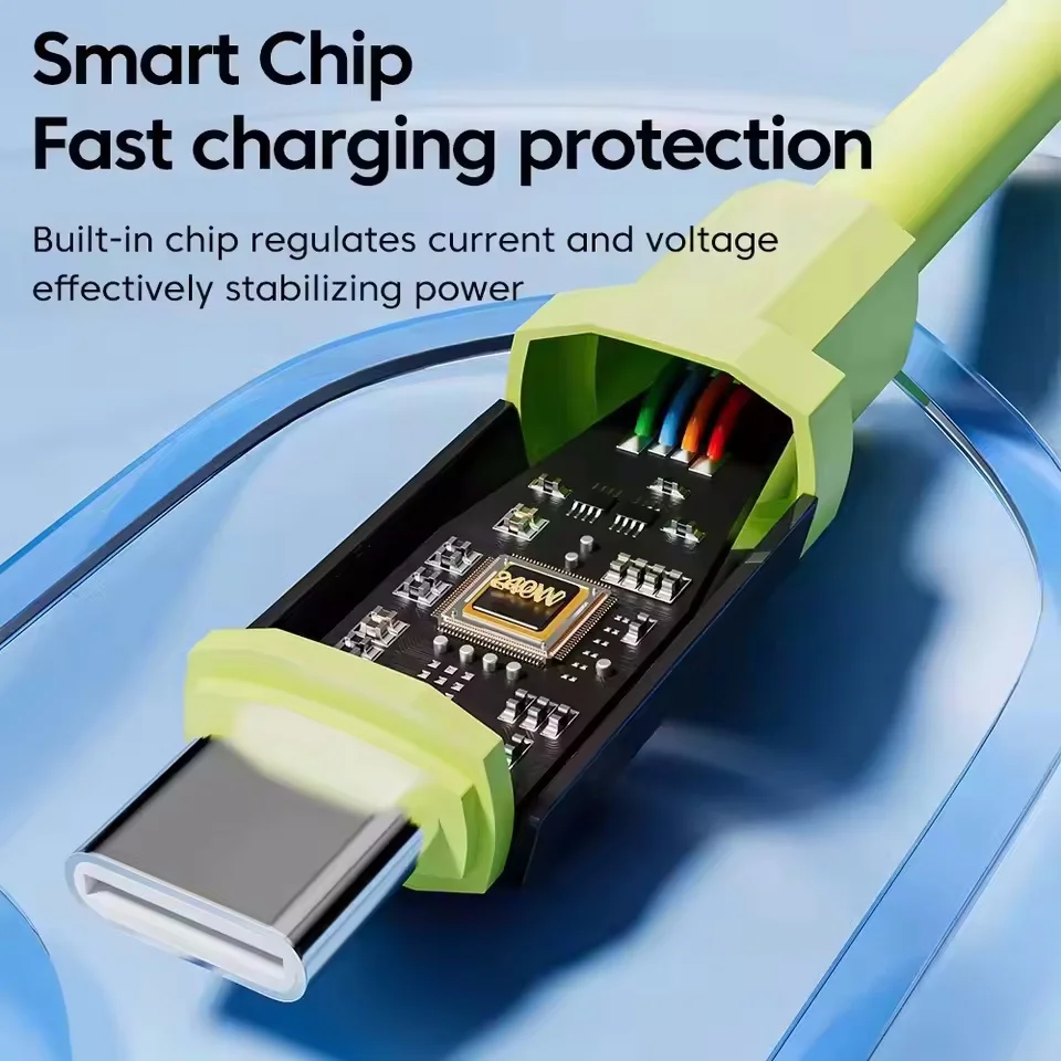 240W Type C Cable PD Fast Charging Phone Charger Data Cord For iPhone 17 Huawei Type C to USB C Quick Charge Wire