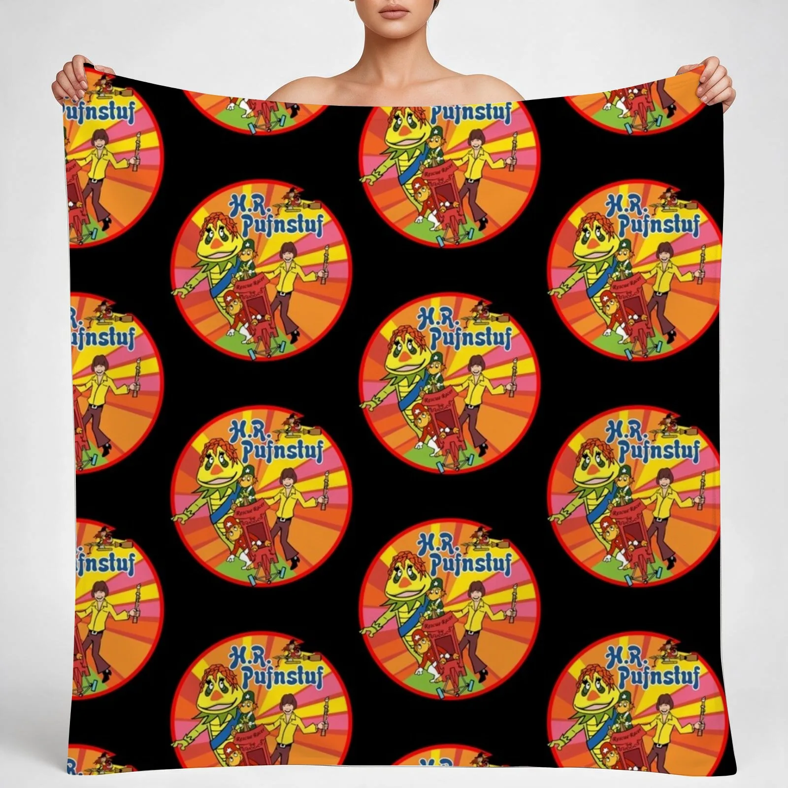 HR H R Pufnstuf Puff Stuff Puff n stuff Shirt Sticker Hoodie Mask Throw Blanket couch