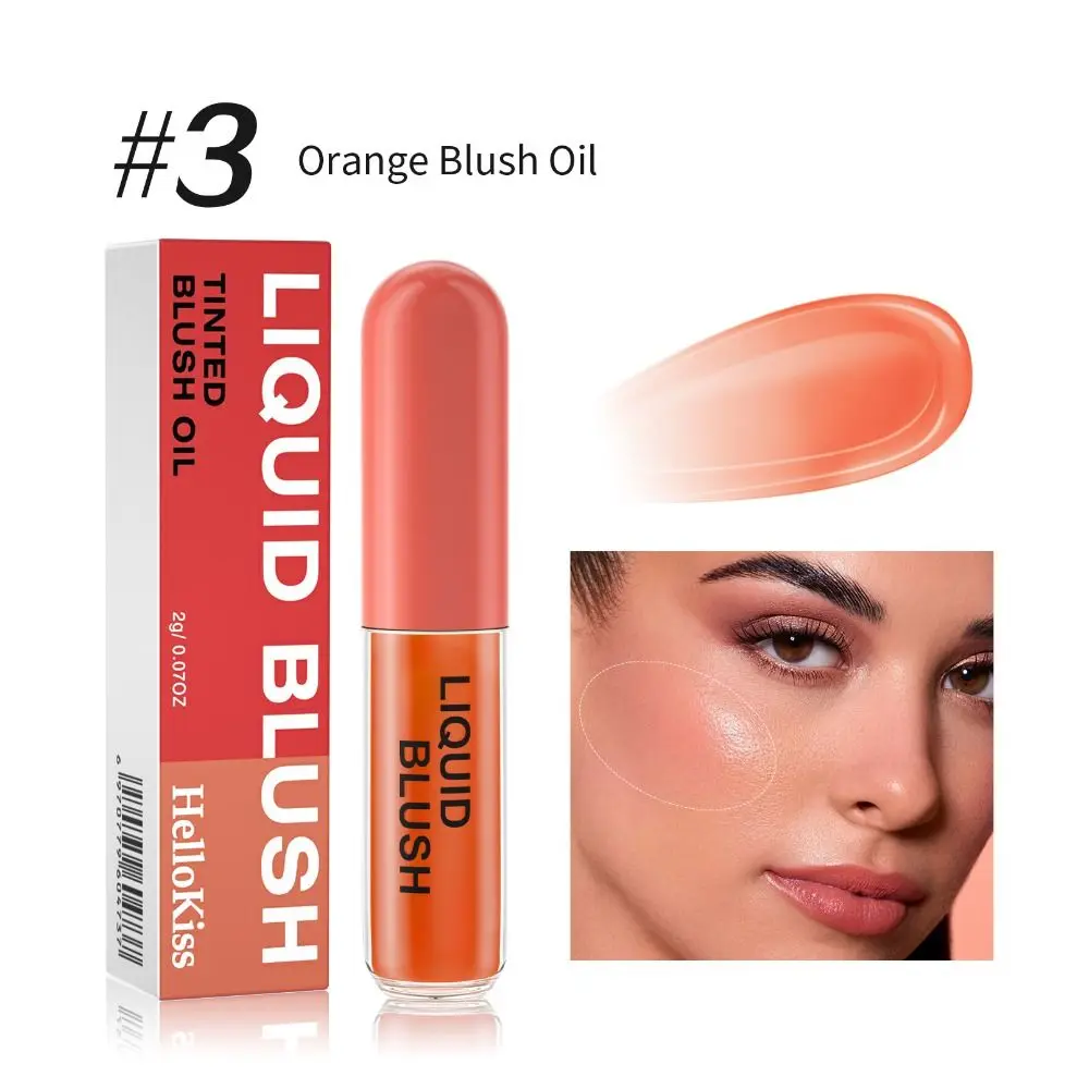 Lip and Cheek Natural Color Change Blush Oil Smooth Pink Liquid Cheek Blush Nawilżający trwały róż do policzków dla kobiet