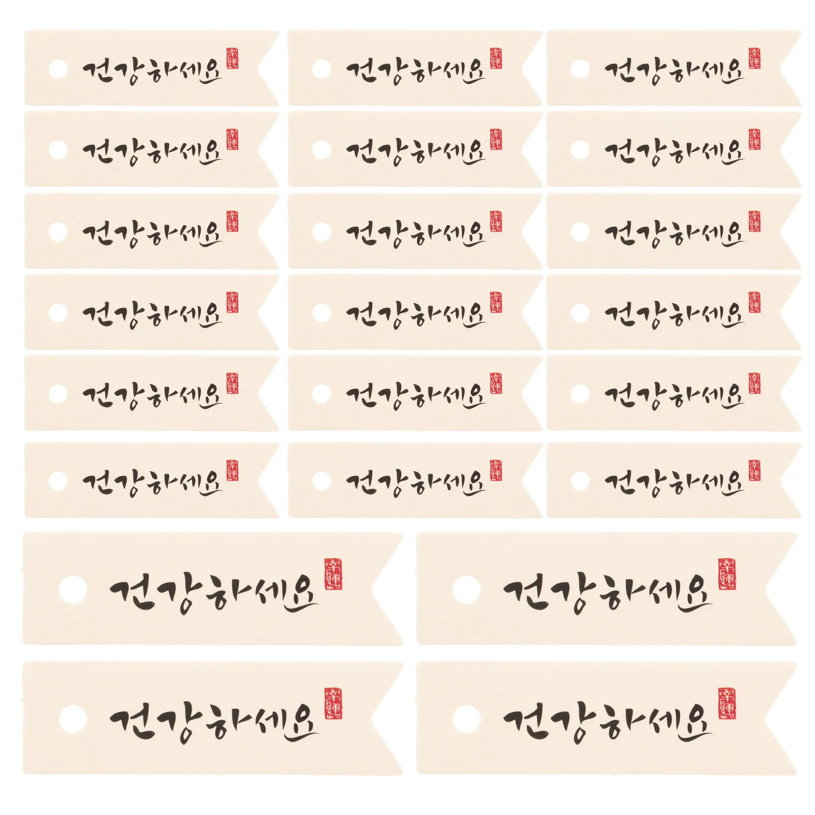 

100Pcs Blessing Gift Cards Korean Design DIY Wrapping Tags Creative Packaging for Birthday Holiday Korean Cards