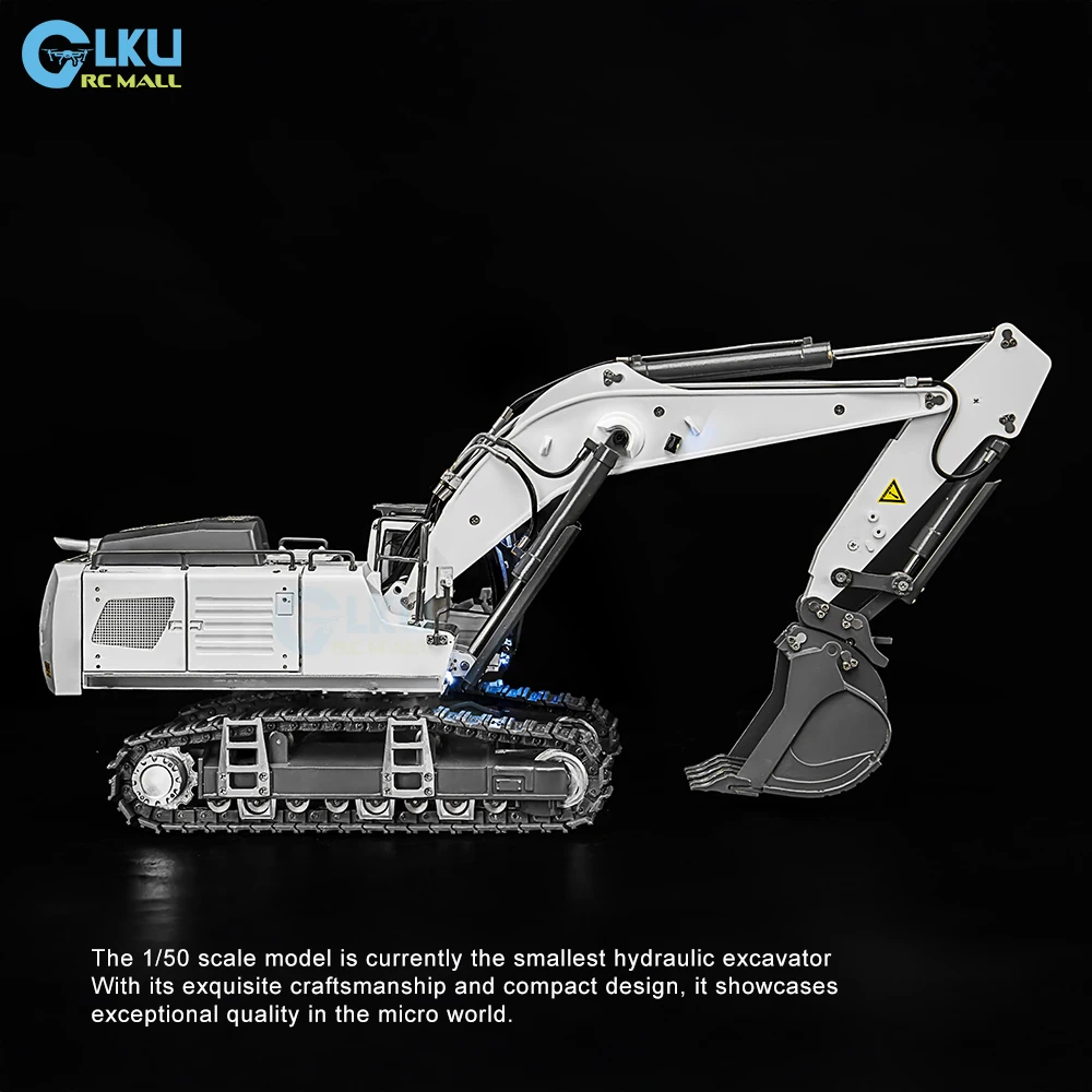 1/50 handmade customized remote control toy metal hydraulic excavator desktop RC model