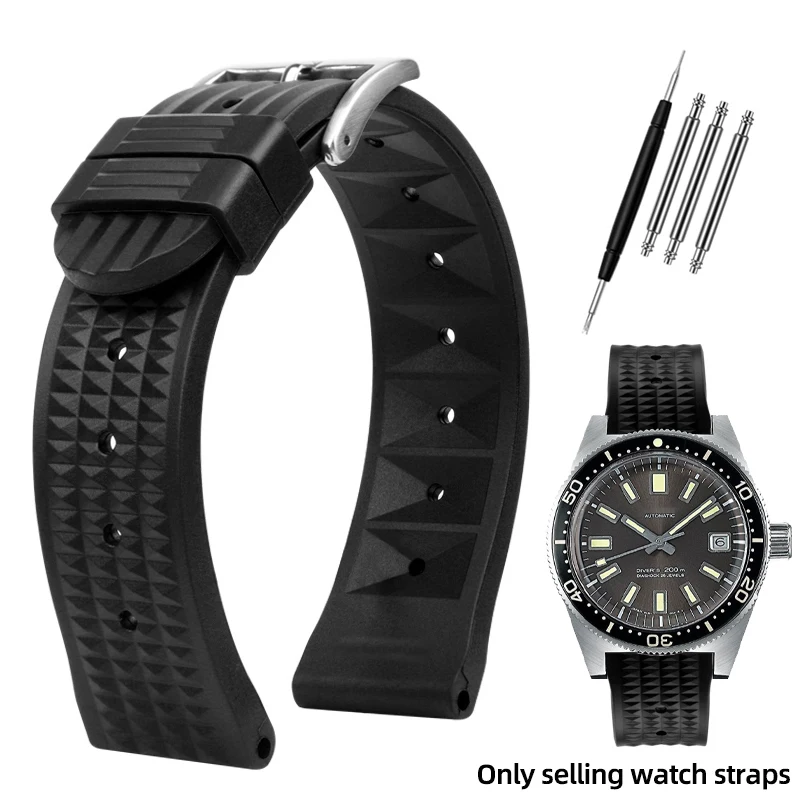

Ремешок для часов из силиконовой резины 20 мм 22 мм для Seiko PROSPEX SLA017J1 SLA037J1 SLA039J1, вафельный дайверский браслет, универсальные спортивные ремешки