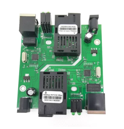 

1 Pair HTB-3100AB Optical Fiber Media Converter 20km SC 10/100M Single mode Single Fiber PCBA