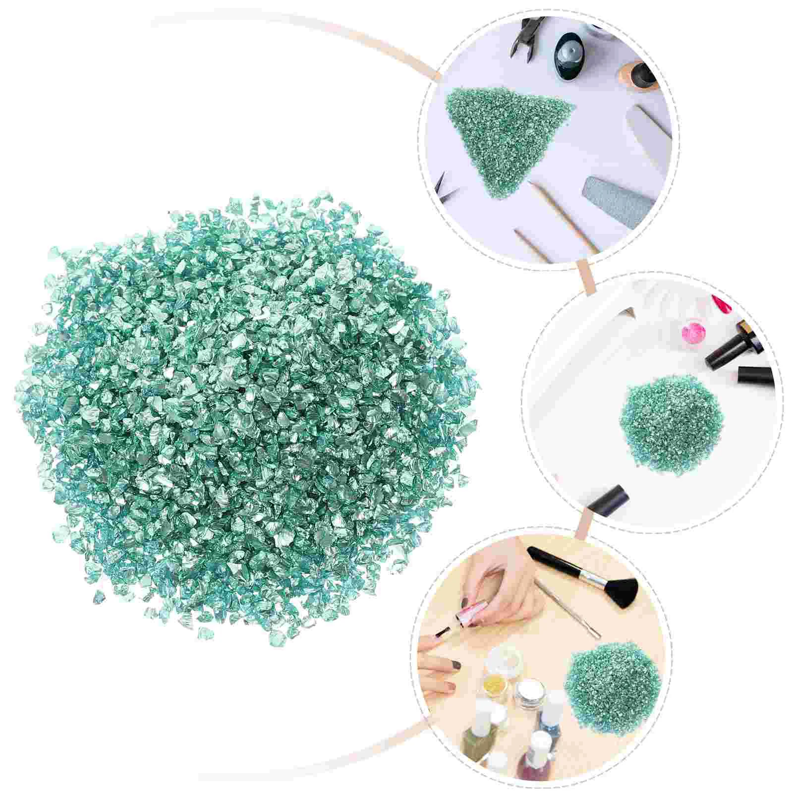 Nail Gravel Crushed Glass for Resin Crafting Filling Charmscrushed Lithops Fragments Decor Decors Supplies