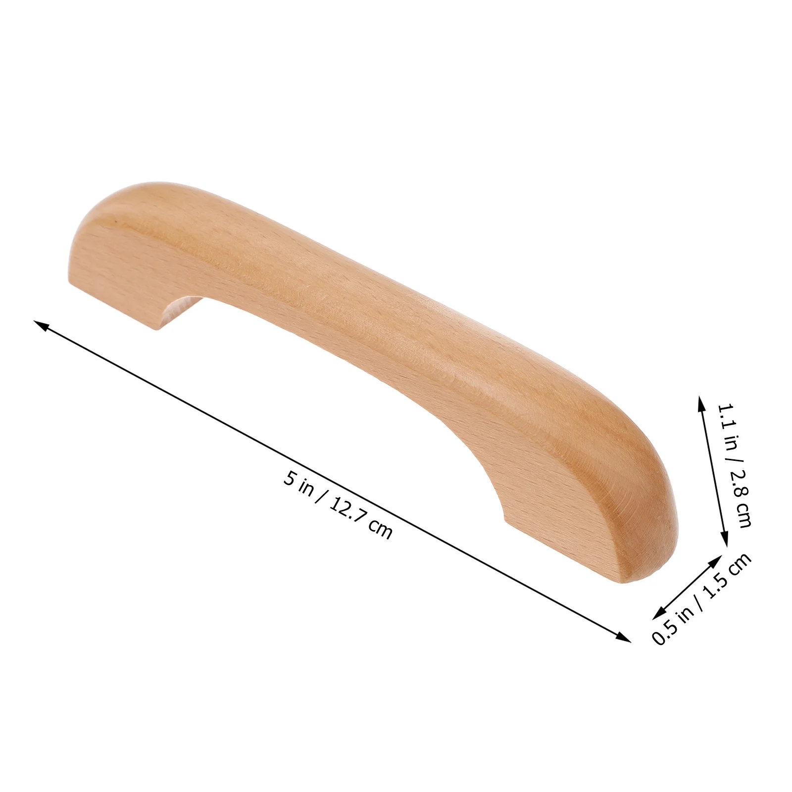 4 قطعة مقابض للخزانة من خشب الزان قبضة مريحة درج يسحب للأثاث درج خشبي يسحب مقابض الخزانة #6