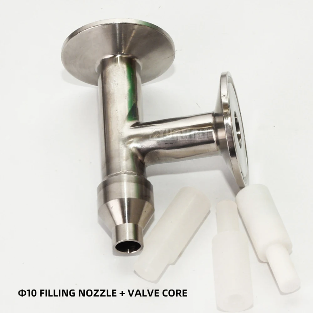 ملحقات آلة التعبئة صمام التفريغ ذو القطر الكبير رأس تعبئة مرن 22 مم