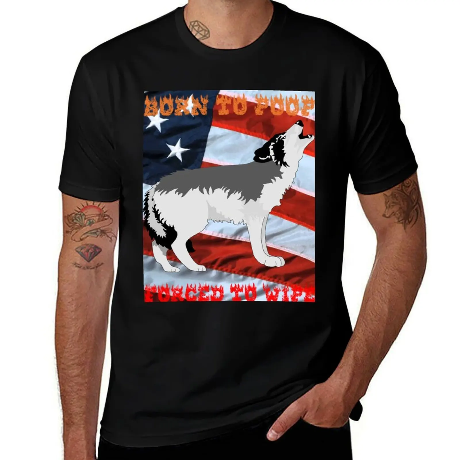 Born To Poop, Forced To Wipe T-Shirt man t shirt luxury T-Shirt