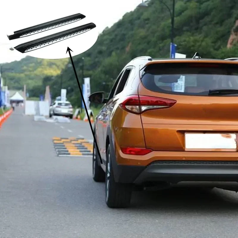 

Apollo, высококачественные толстые и прочные внешние аксессуары для автомобиля, комплект деталей из нержавеющей стали, боковые педали, подножки для Tucson 2021